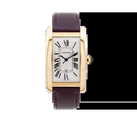 cartier 2505|Cartier Tank Americaine XL 2505 White Rose Gold Full Set .